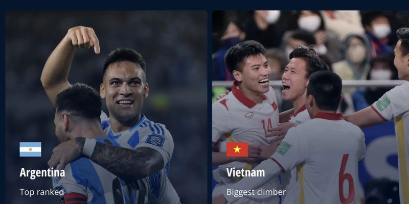 Những hạng mục có tại BXH KQBD